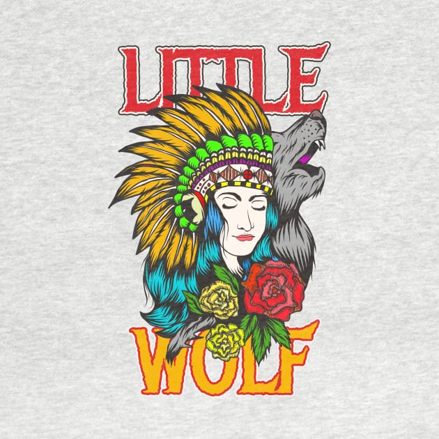 Little Wolf / Native American Girl by black8elise